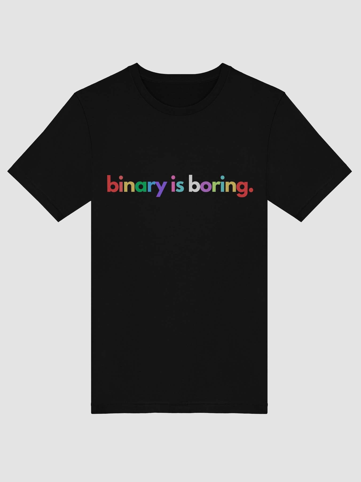 Binary is Boring (Rainbow) tee product image (21)