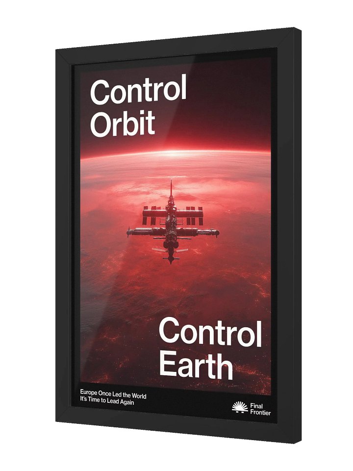 Control Orbit, Control Earth 🟦🟥🟧🟨 Original Art Poster product image (1)