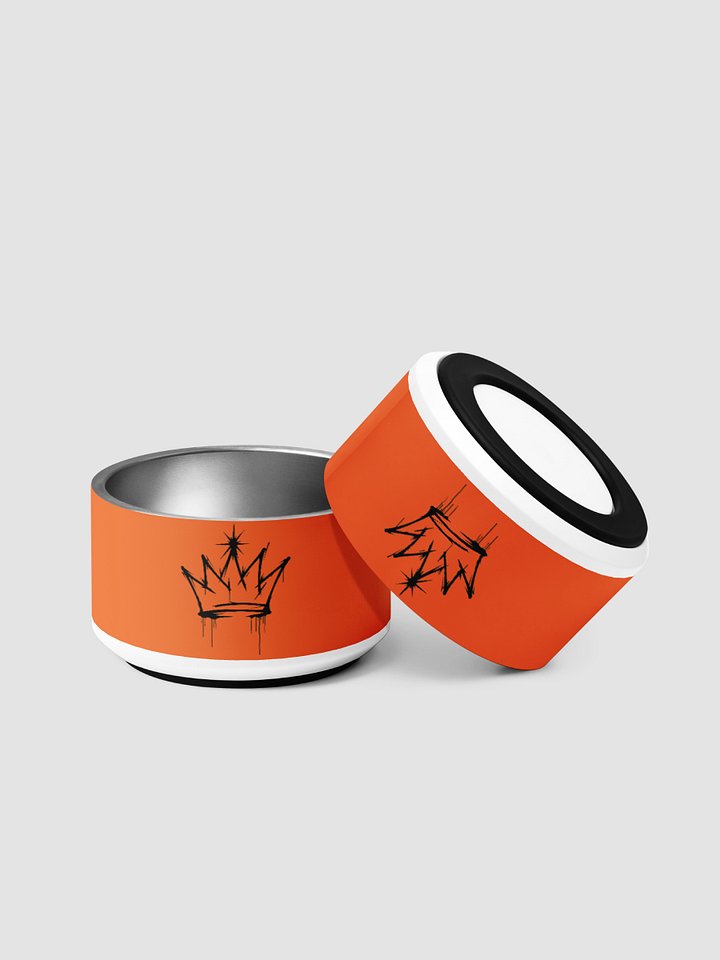 ONE KING Urban Crown Pet Bowl Orange product image (1)