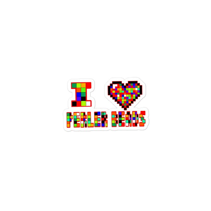 I Heart Perler Bead Magnet product image (1)