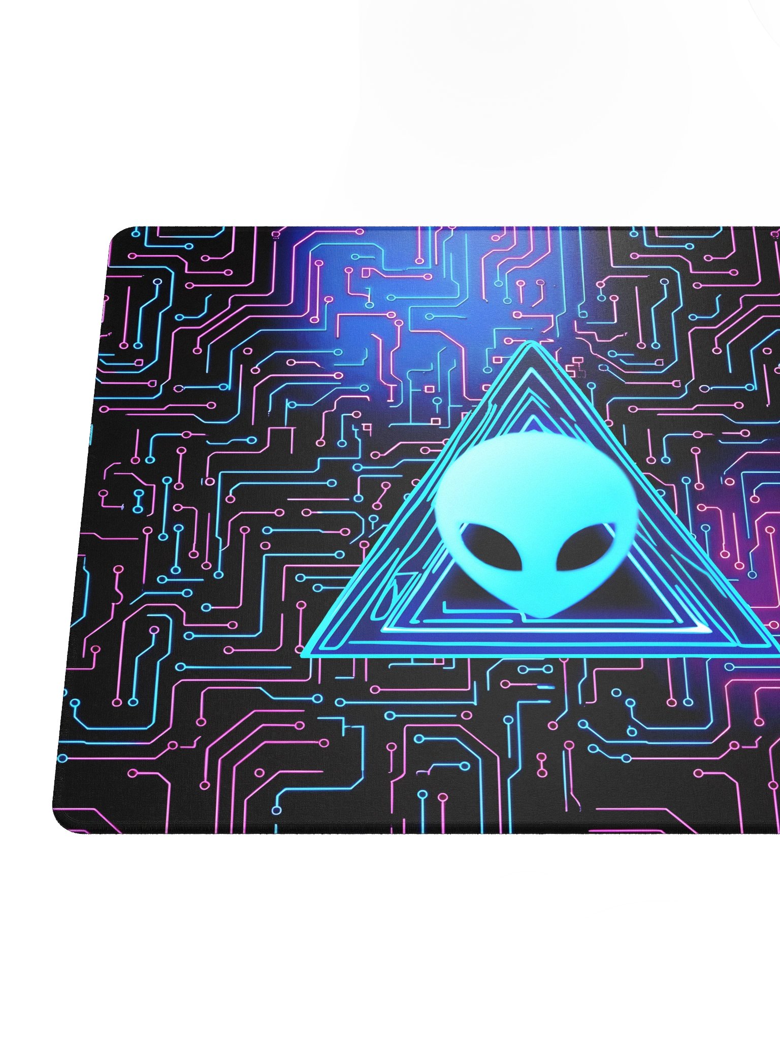 Neon Alien Circuit Gaming Mouse Pad product image (4)