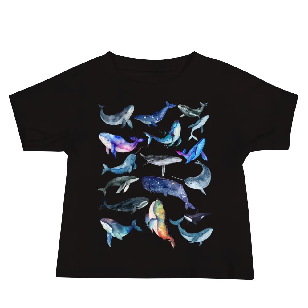 Whale Collage Baby T-Shirt product image (1)