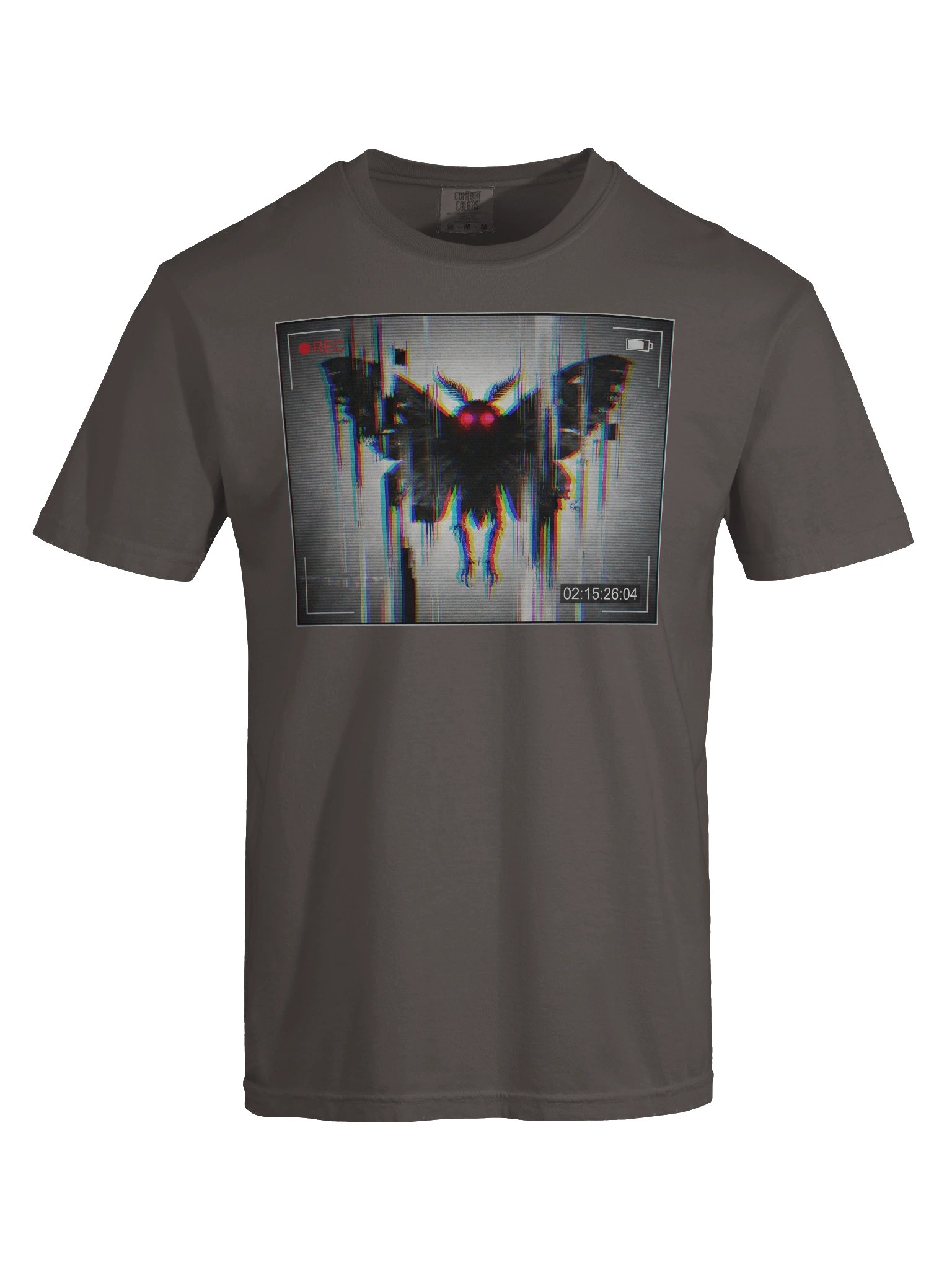 OBJECT 003: MOTHMAN.BUFFER // SIGHTING_LOG - Cryptidcore Glitch Art Tee product image (8)