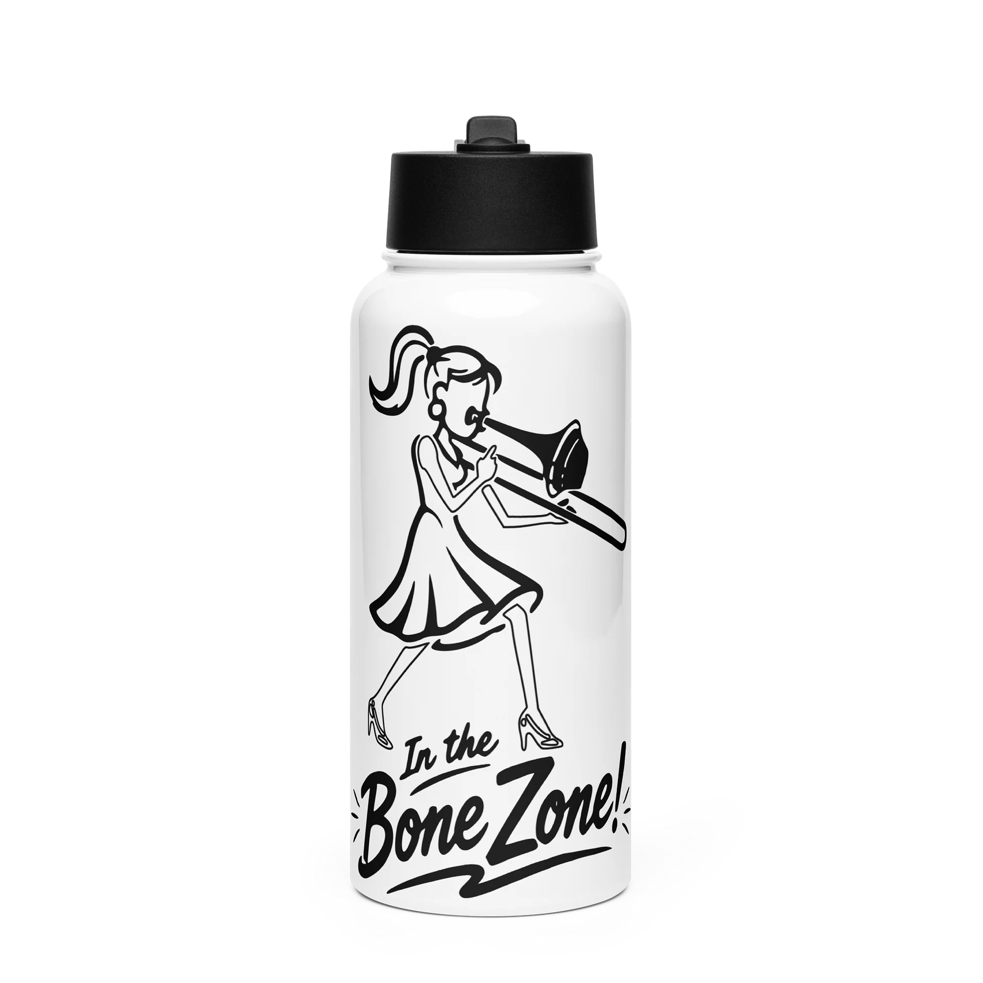 In the Bone Zone Straw Lid Water Bottle product image (1)
