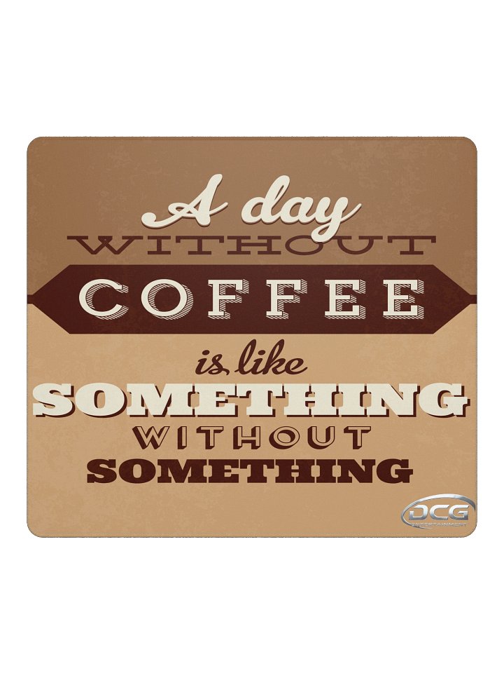 Gamer's Essential: Coffee Quote Mouse Pad product image (2)