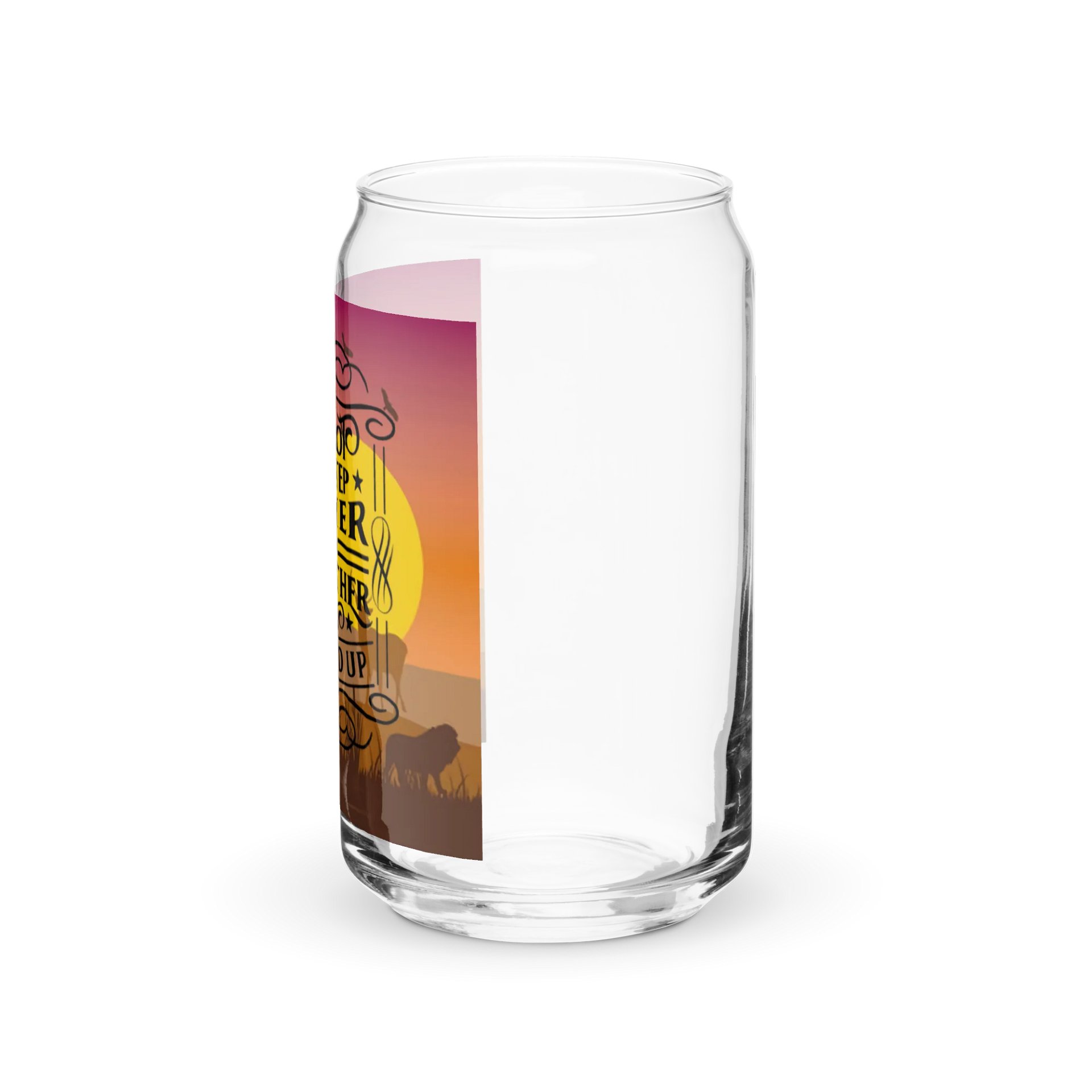Sunset Silhouette Can-Shaped Glass Set product image (7)