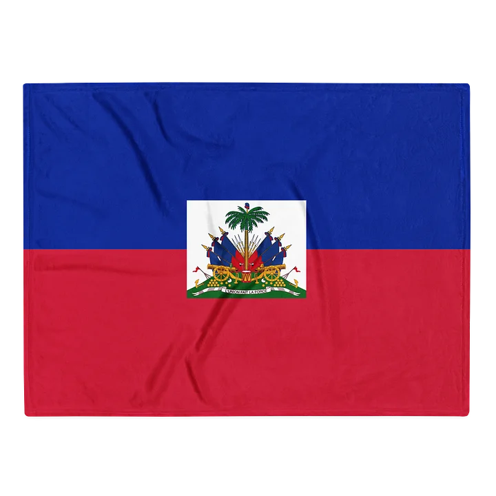 Cozy Haitian flag Throw Blanket product image (1)