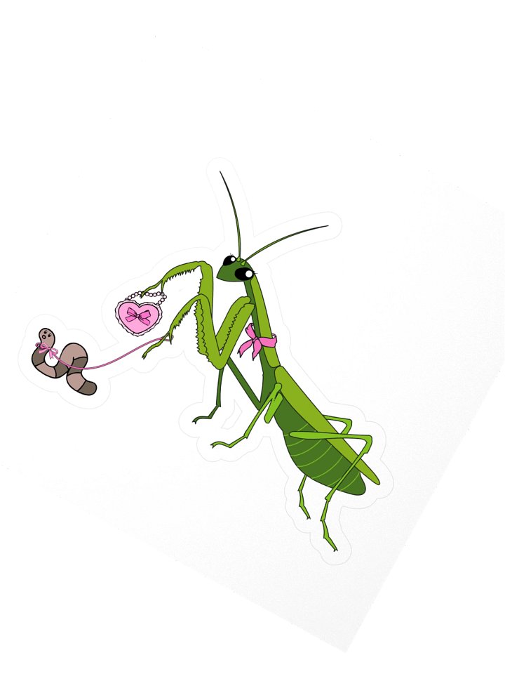 fancy mantis sticker product image (2)