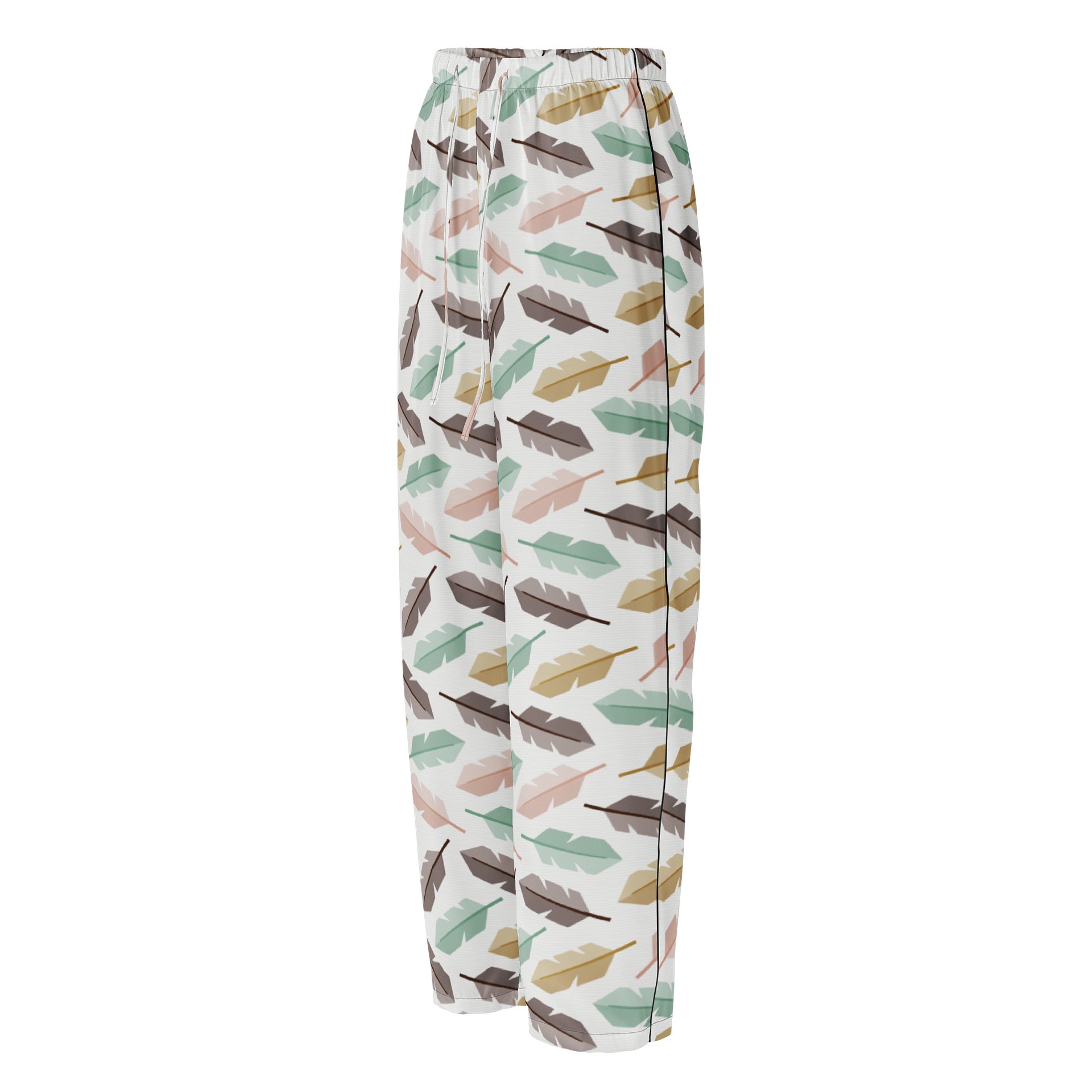 Mid-Century Modern Feathers Ladies Pajama Pants product image (1)