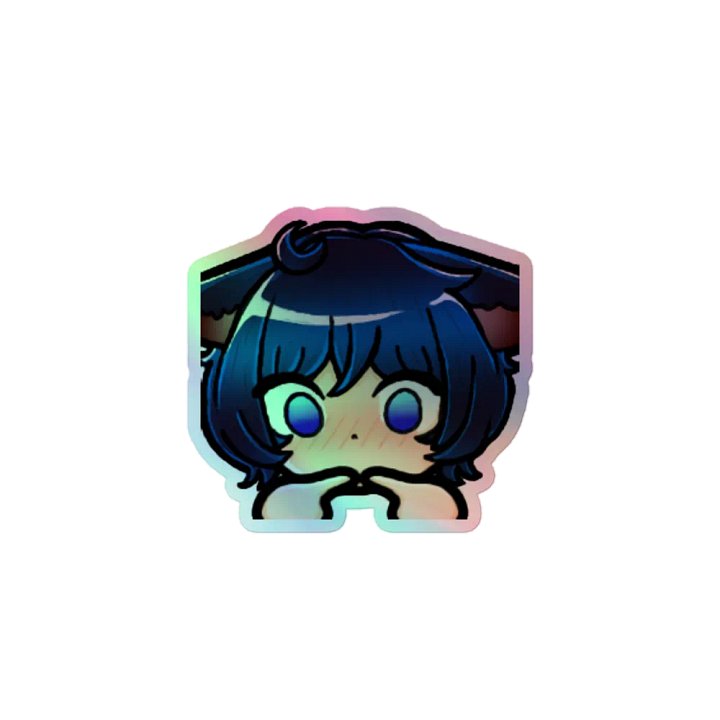 Blushing Knight Holographic Sticker product image (1)