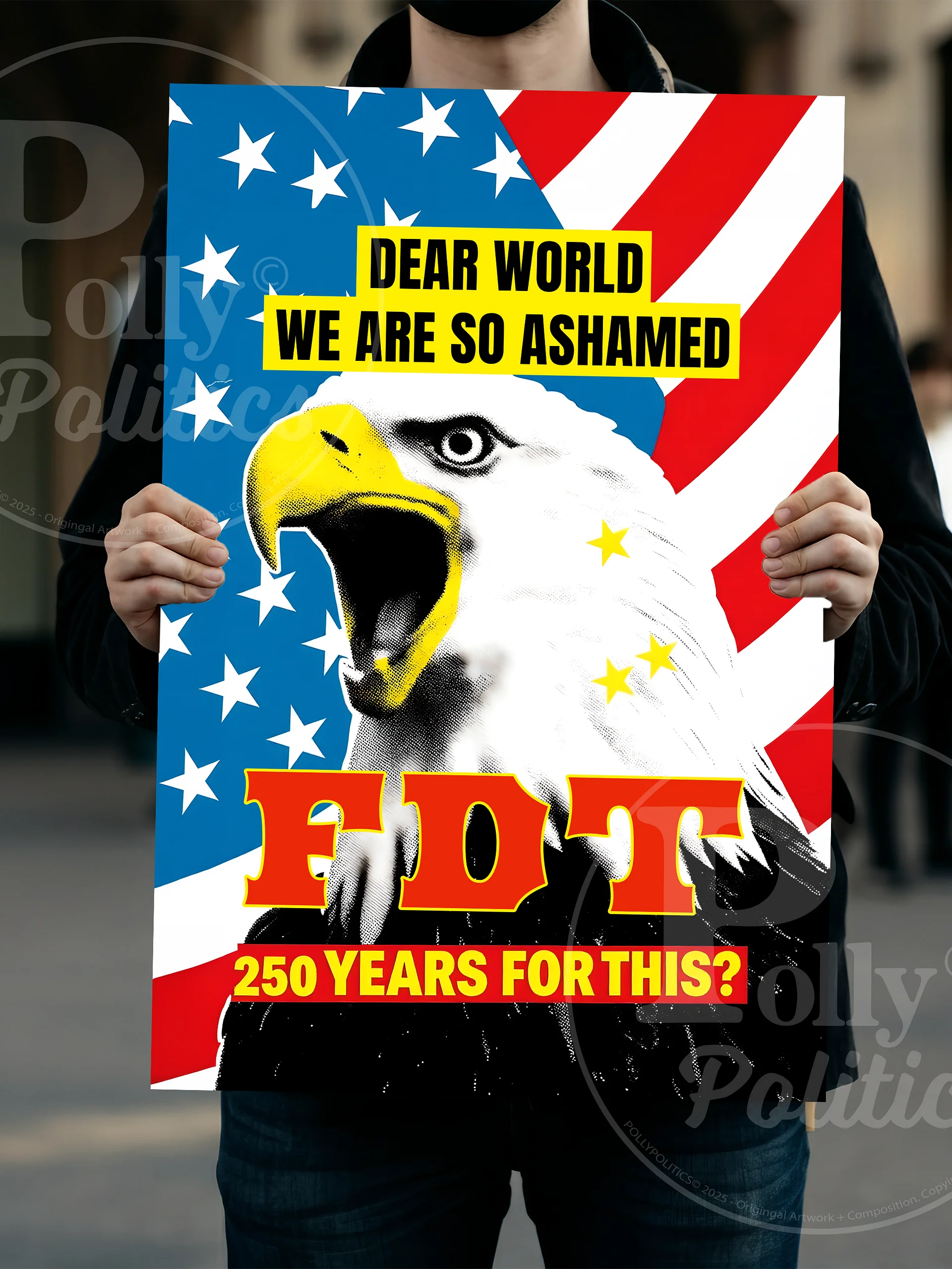 Dear World We Are So Ashamed Protest Sign product image (4)
