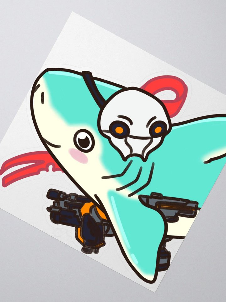 Shark Clem Sticker product image (2)