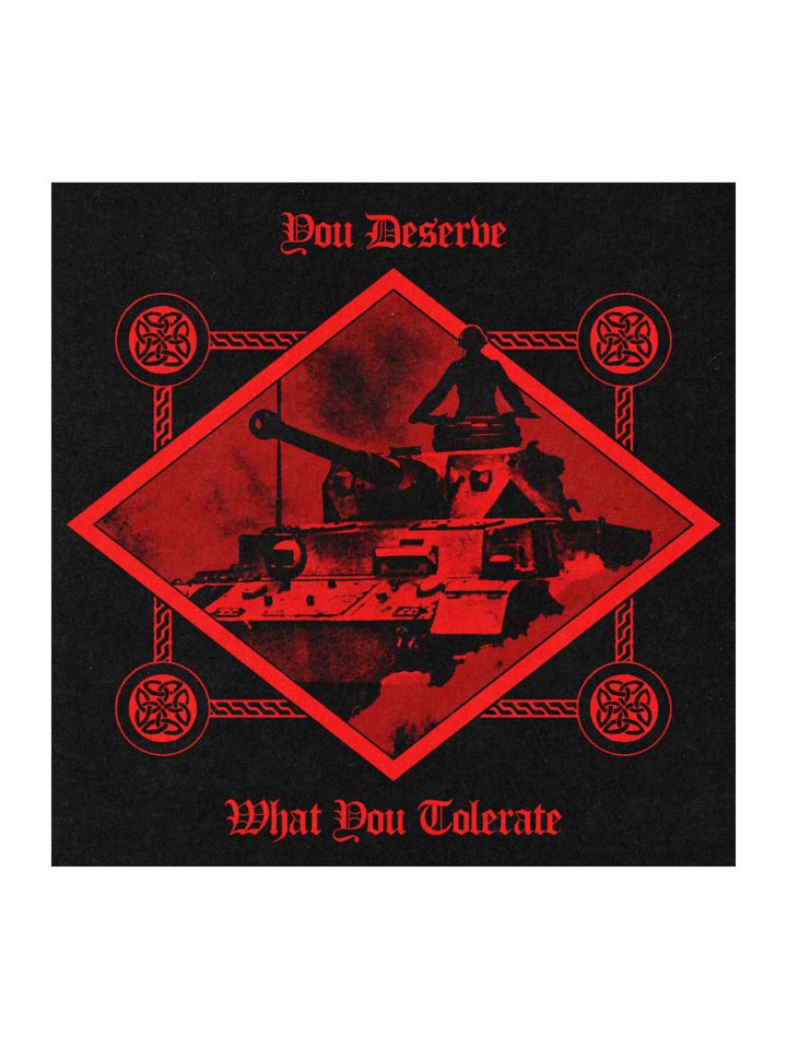 INTOLERANT DIVISION STICKER RED product image (1)