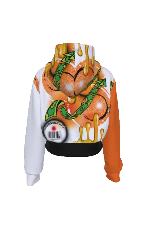 HERS ATTITUDE WOMENS CROP HOODIE product image (2)