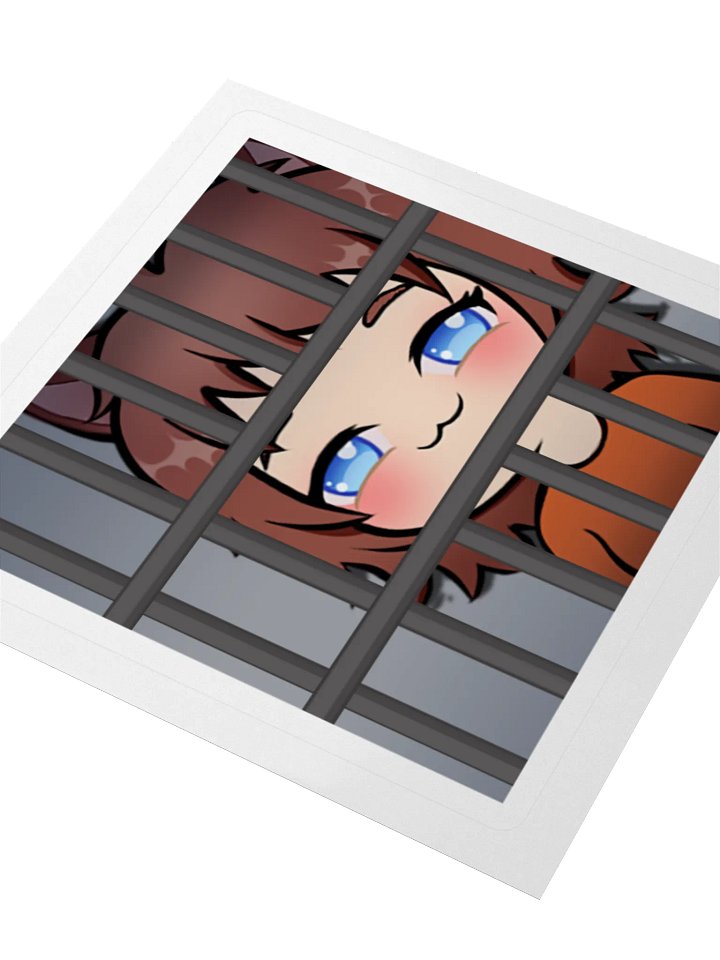 Horny Jail Kiss Cut Stickers product image (1)