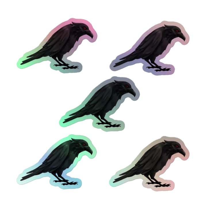 Raven Foil Stickers product image (1)