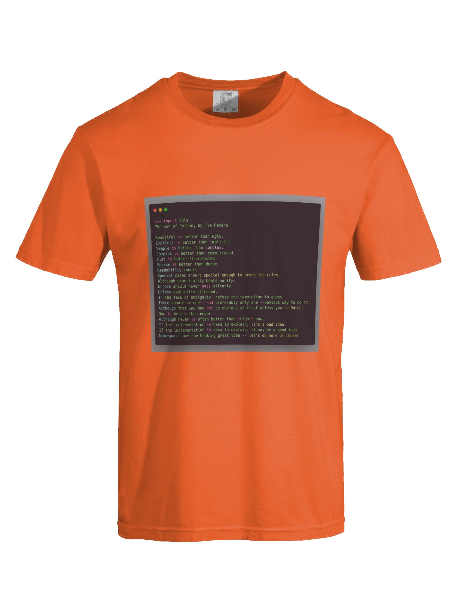 Pythonic Zen T-Shirt product image (7)
