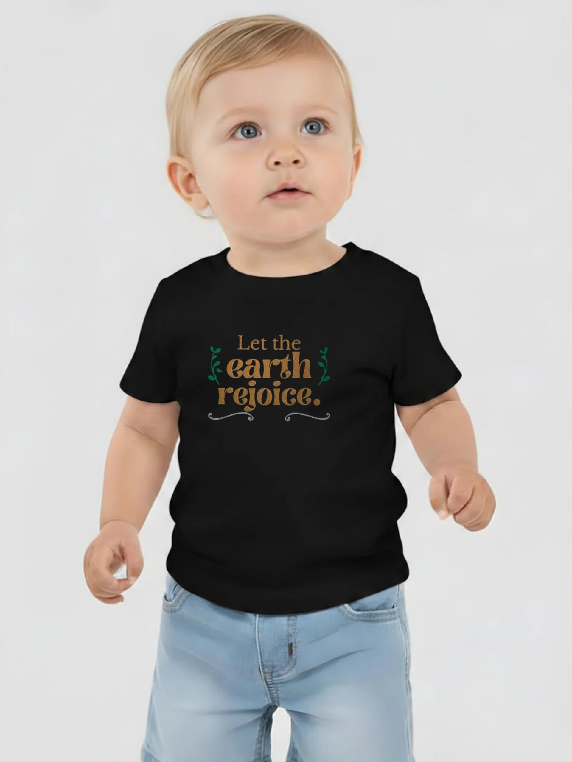 Embroidered Psalm 97:1 Baby T-shirt product image (1)
