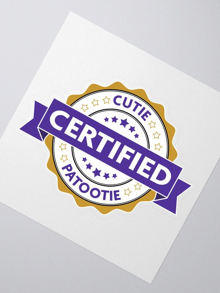 Certified Cutie Patootie Sticker product image (6)