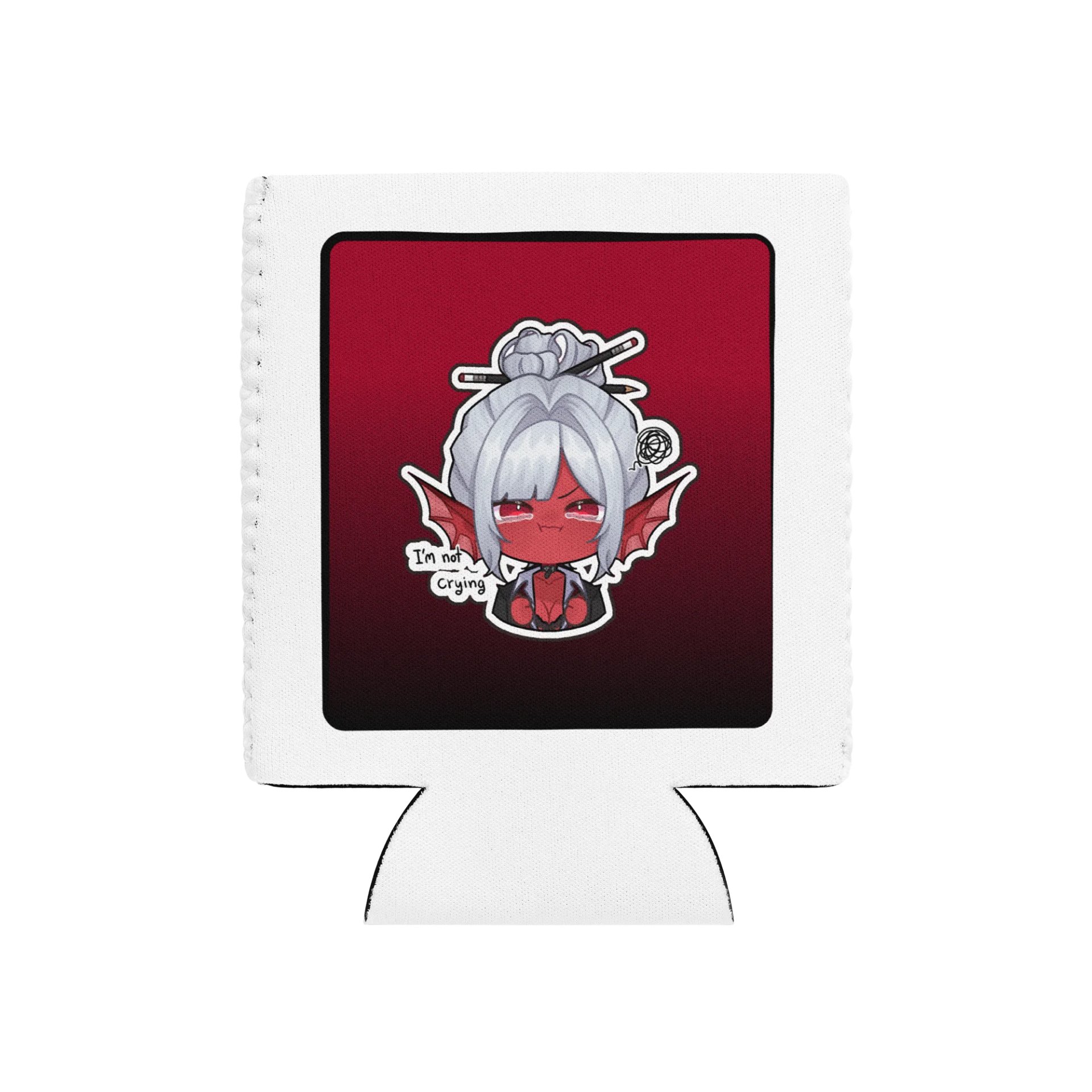 Not Crying Emote Coozie (Red) product image (1)