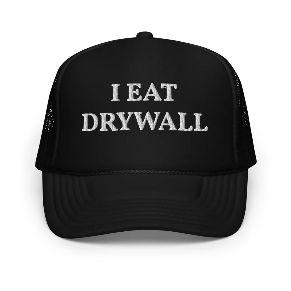 I Eat Drywall - Embroidered Trucker Hat Cap product image (1)