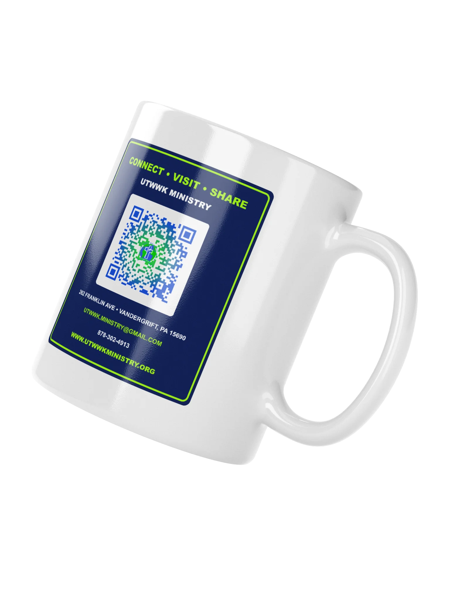 Saved. Sent. Serving. White Glossy Mug product image (4)