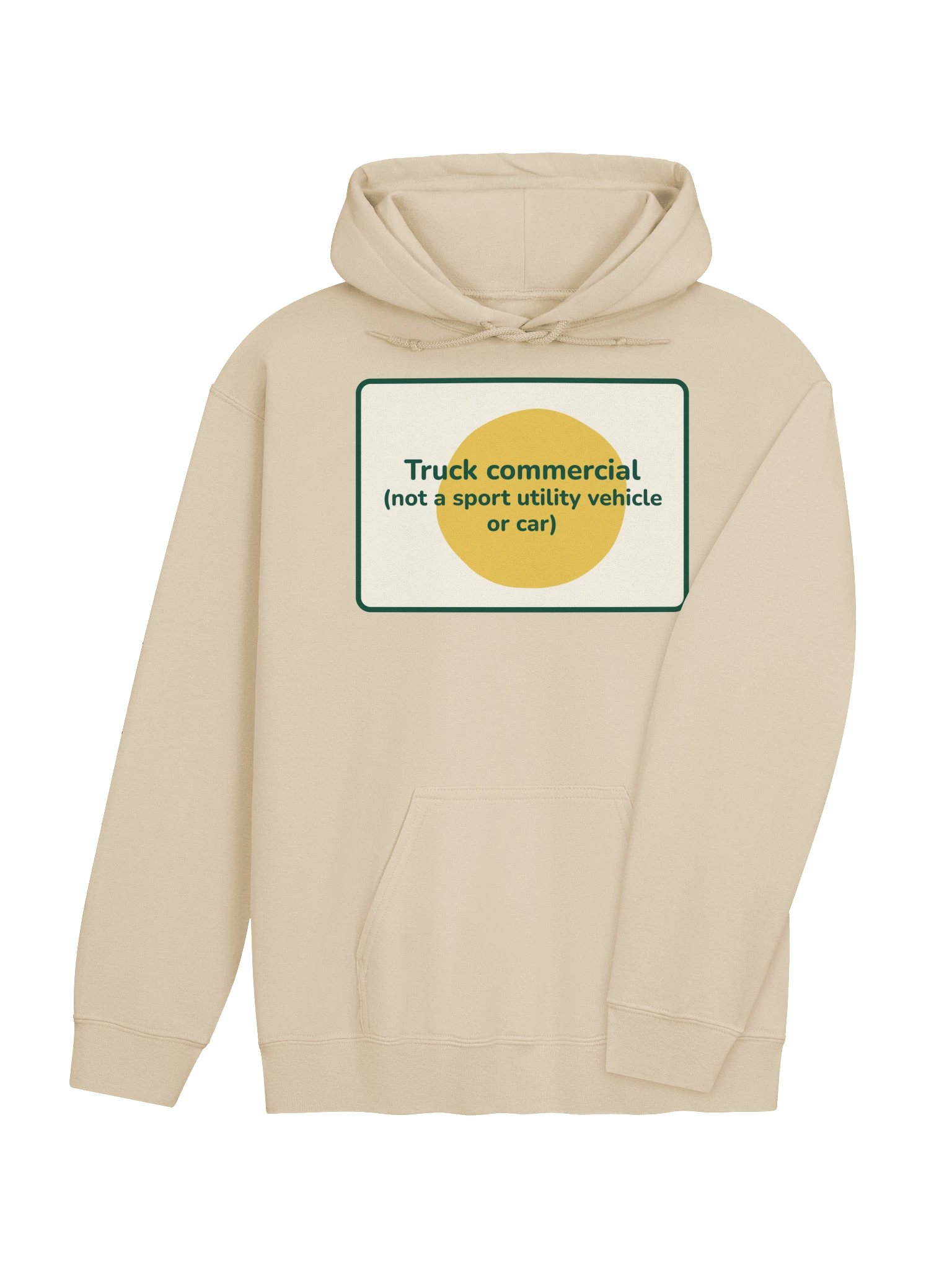 Truck commercial hoodie (sand) product image (4)