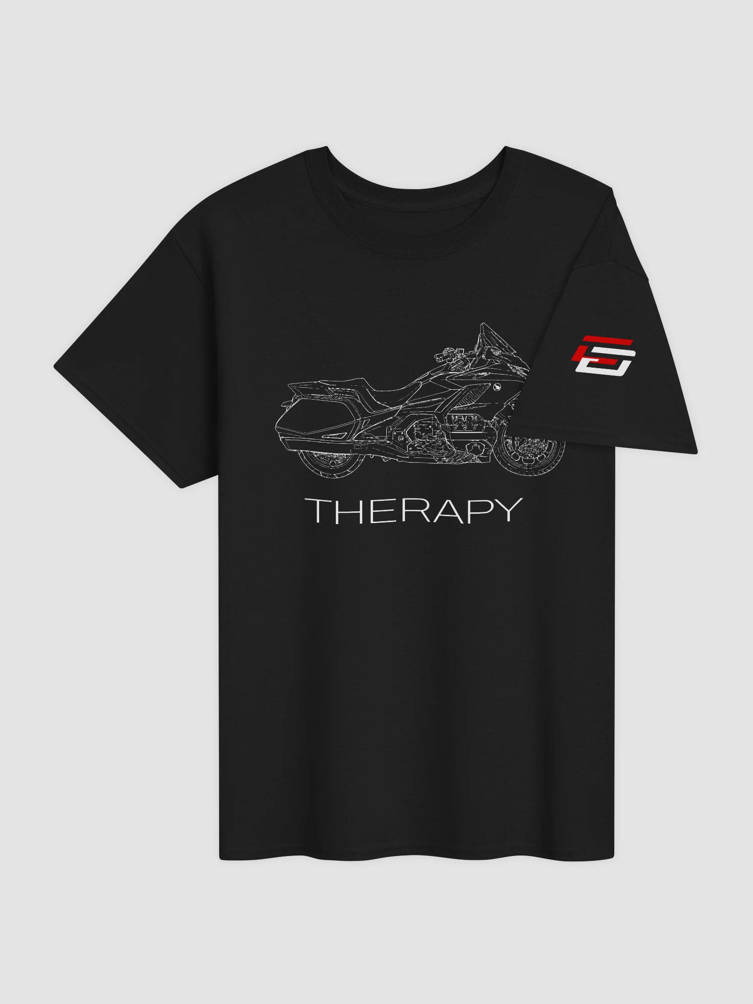 Therapy T-shirt WHITE TEXT (Bagger) product image (4)