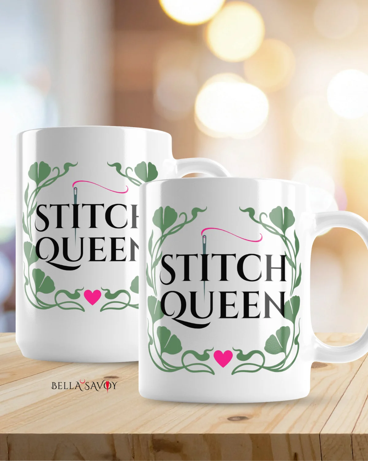 Art Nouveau "Stitch Queen" Mug product image (3)