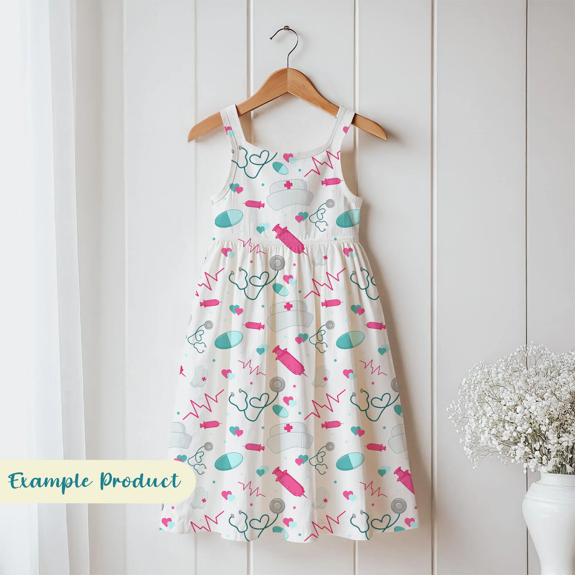 Nursing Themed Seamless Pattern product image (5)
