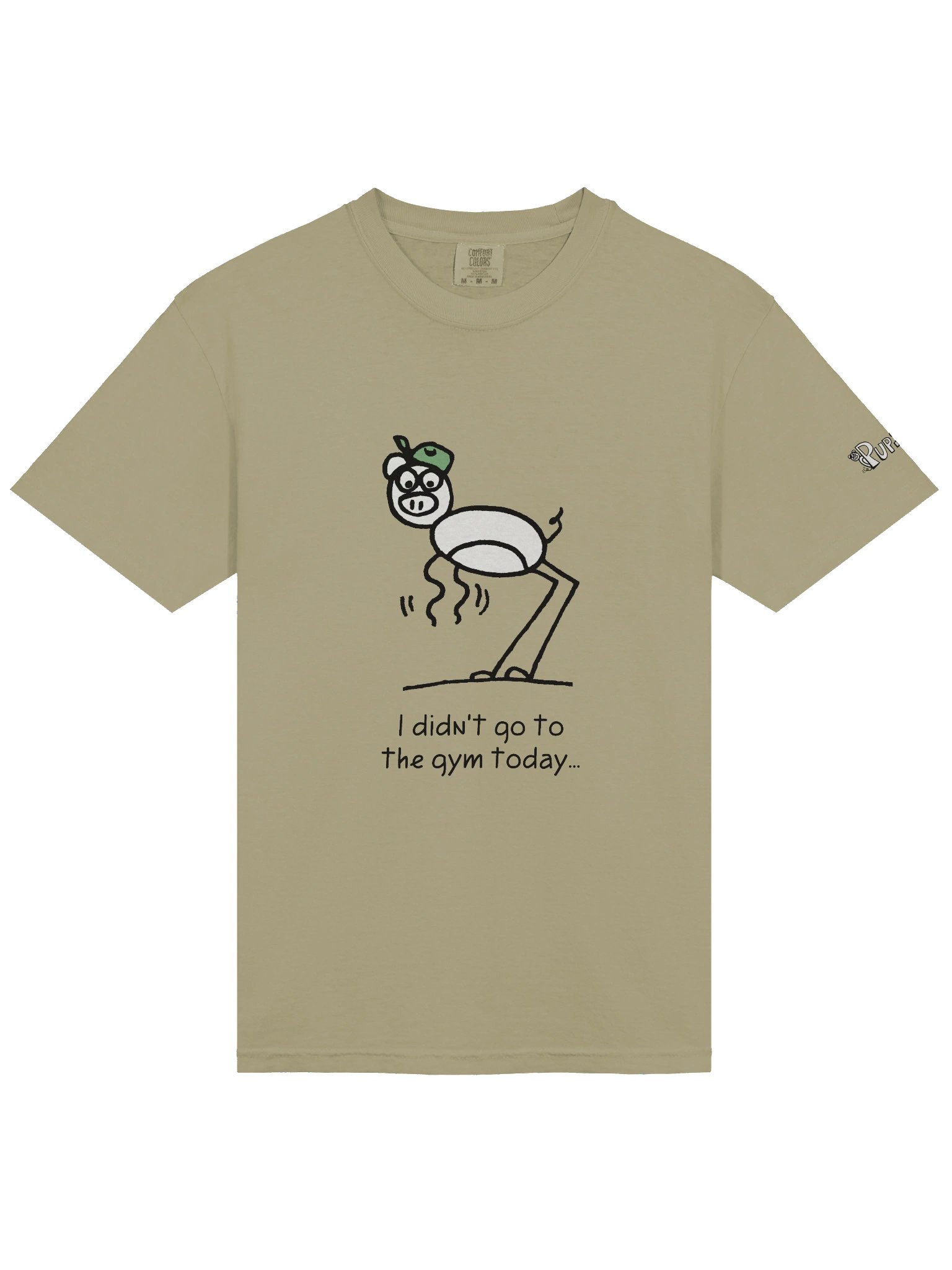 'I didn't go to the gym today' Pupsies! Heavyweight T-Shirt product image (27)