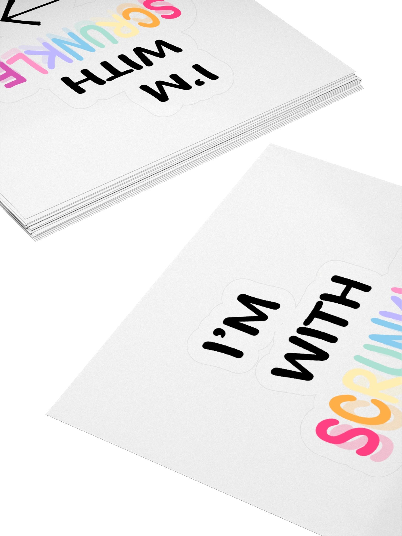 I'm with SCRUNKLE Sticker product image (10)