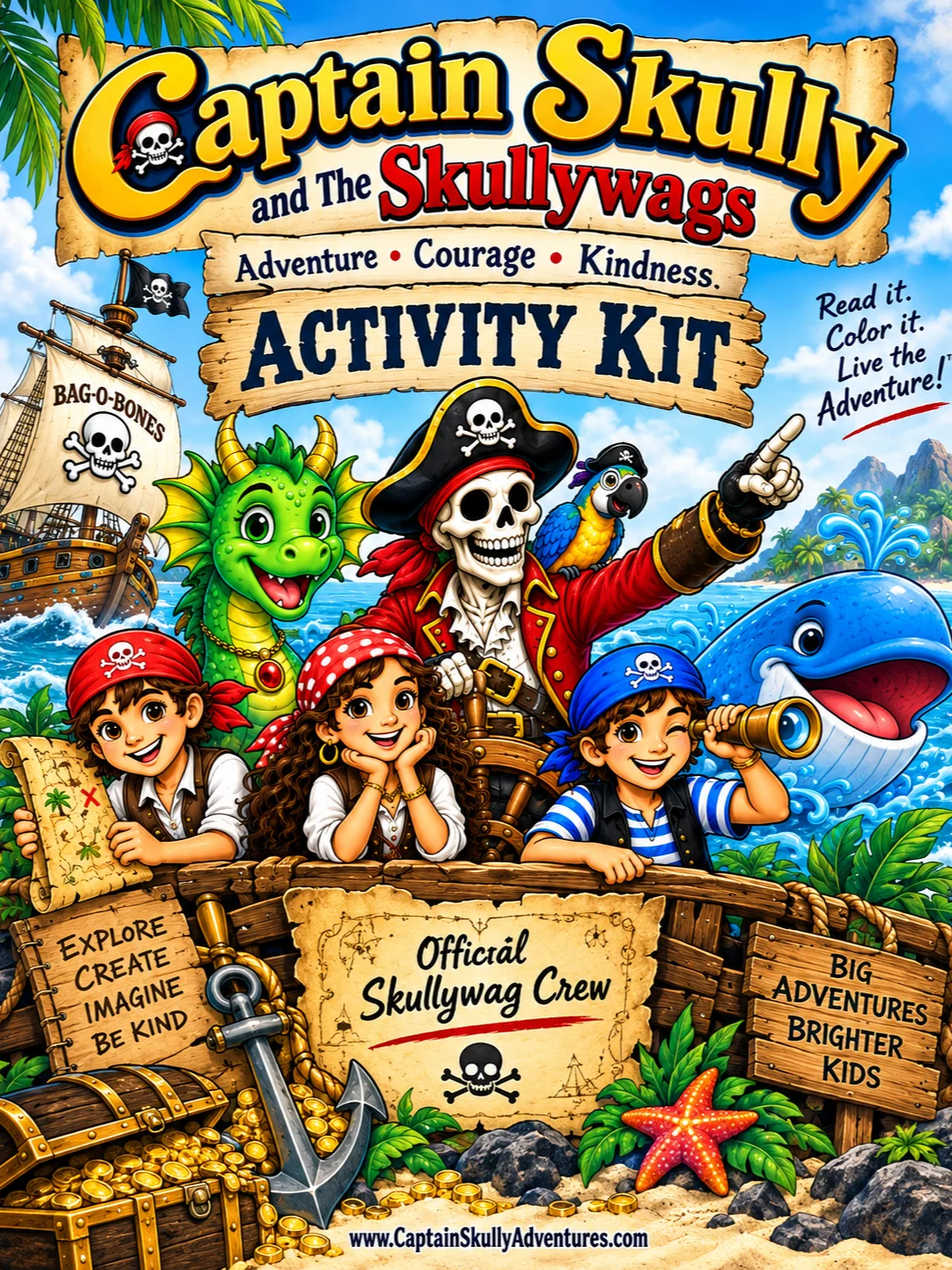 Captain Skully and The Skullywags Printable Activity Kit - Digital Download product image (1)