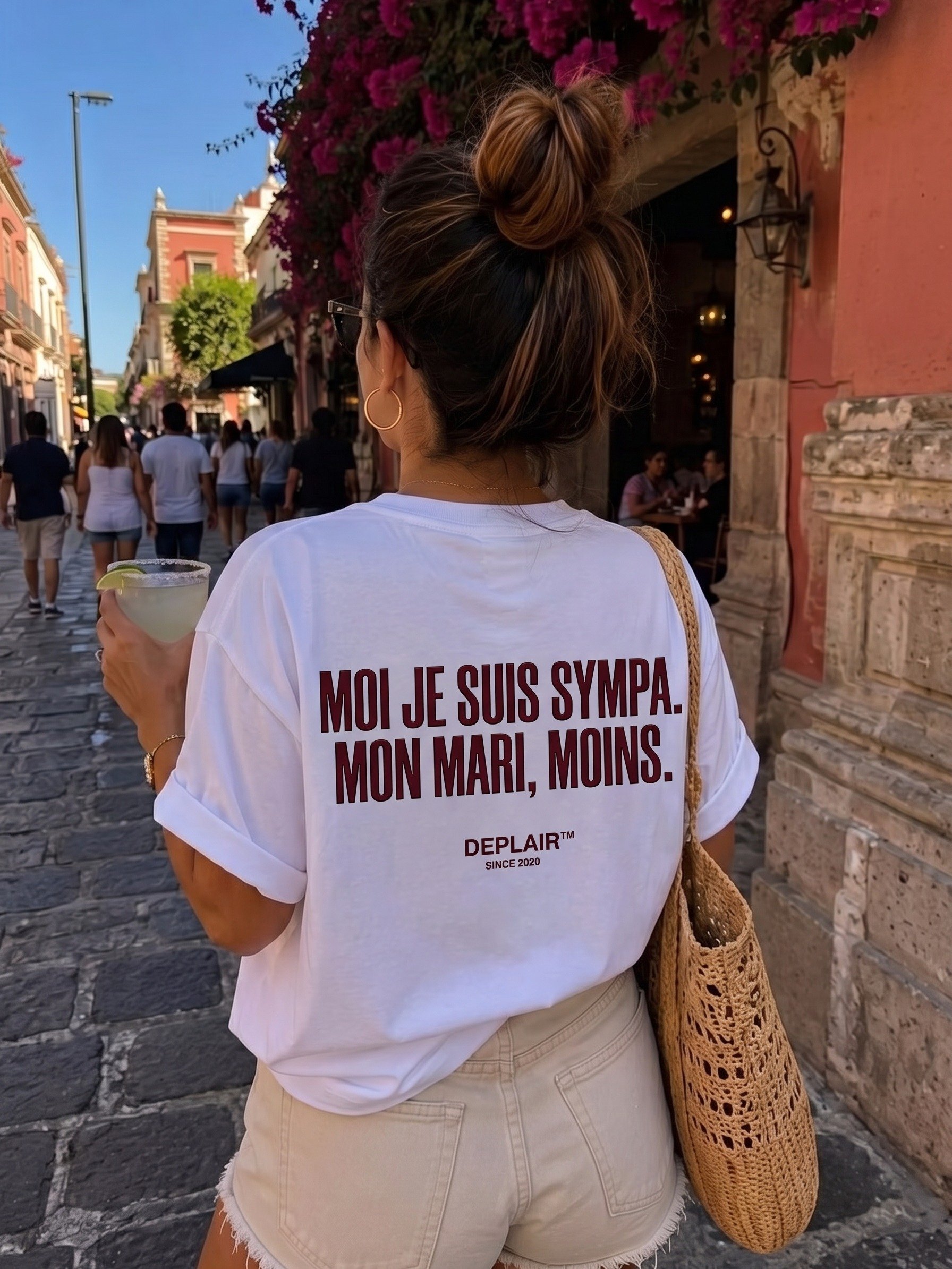Moi je suis sympa. Mon mari, moins. — T-shirt femme product image (2)