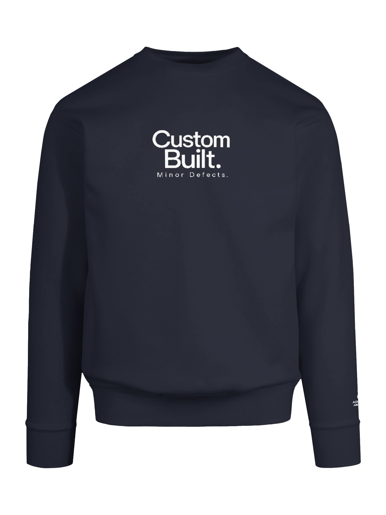 “Custom Built. Minor Defects.” — Unisex Premium Crewneck Sweatshirt product image (5)