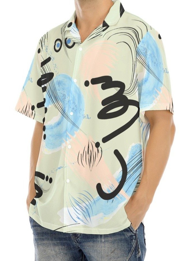 Abstract Brushstroke Cuban Shirt product image (3)
