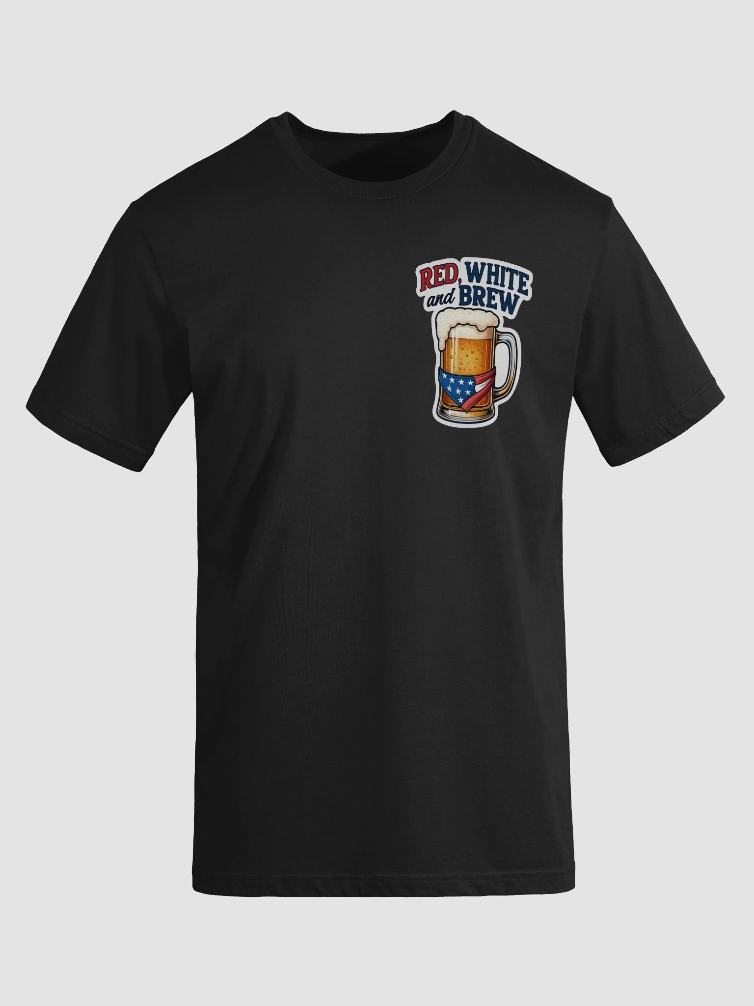 Red, White & Brew Tee – Cheers to Freedom and Flavor product image (3)