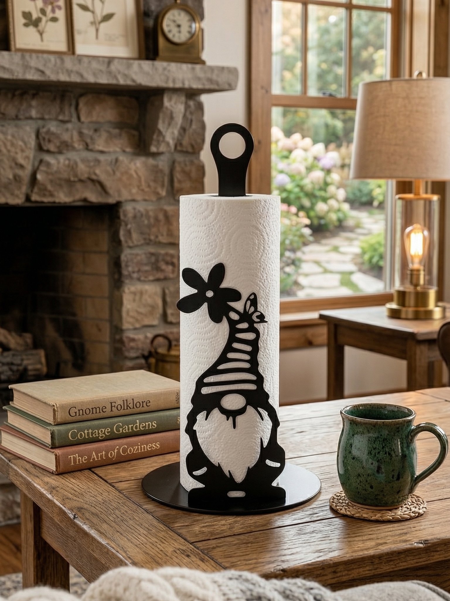 Gnome Paper Towel Holder – Whimsical Kitchen Helper product image (5)