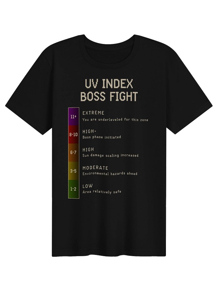 UV Index Boss Fight Shirt | Sun Sensitivity & Chronic Illness Gamer Tee product image (1)