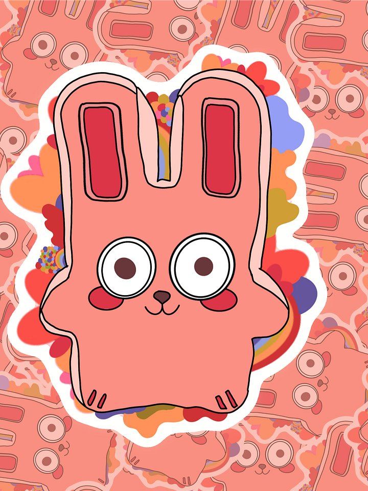 Freezer Bunny Sticker product image (1)