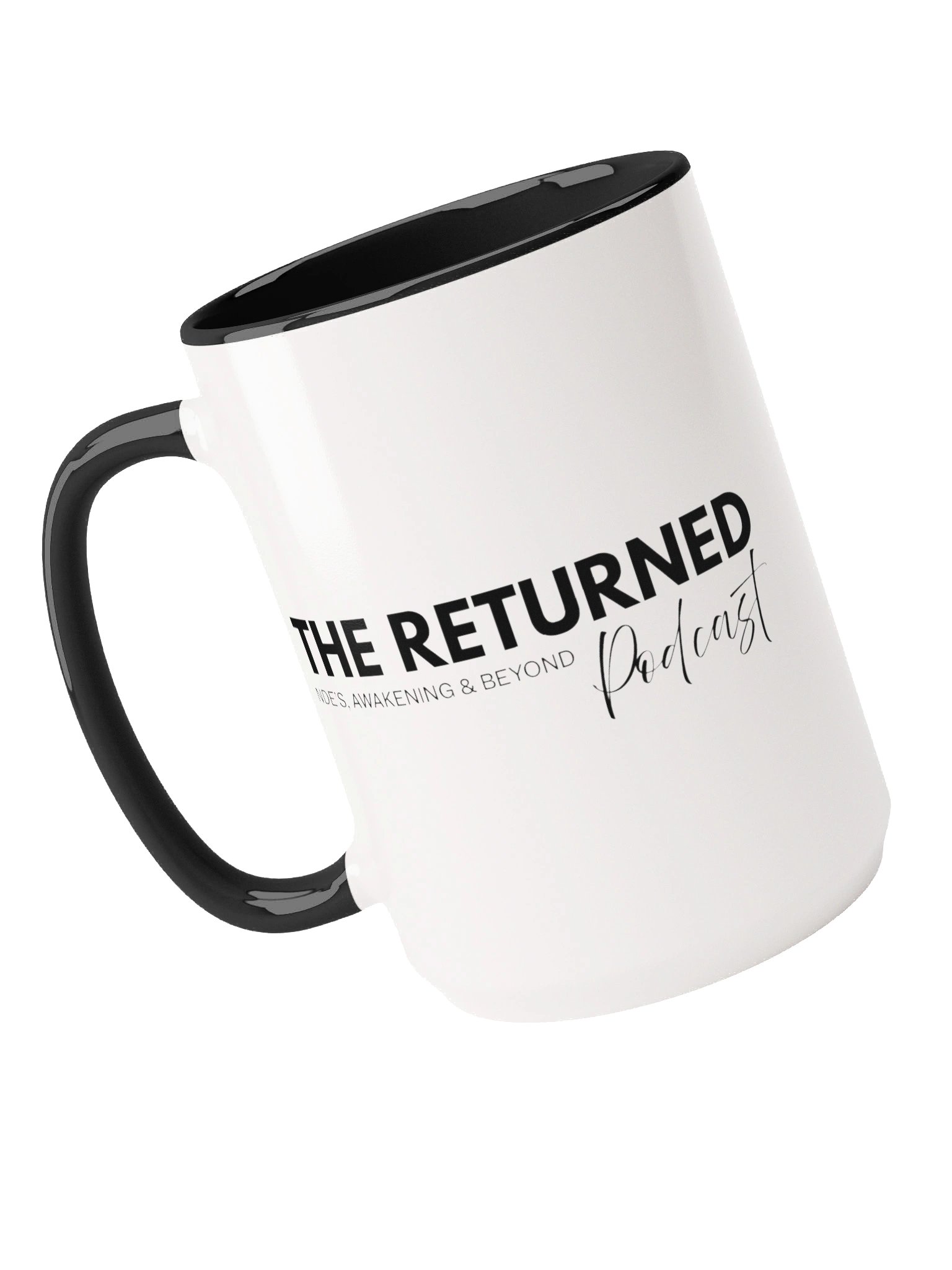 The Returned Official Podcast Mug | NDEs, Awakening & Beyond | 15oz Two-Tone Ceramic product image (4)