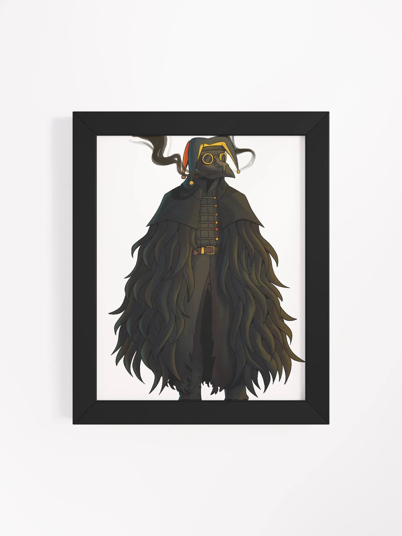 Plague Jester Smoke Framed Poster (Many Sizes!) product image (4)