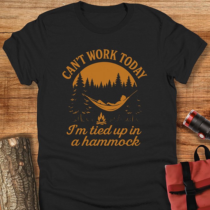 Can't work today, Camping t-shirt, Unisex product image (1)