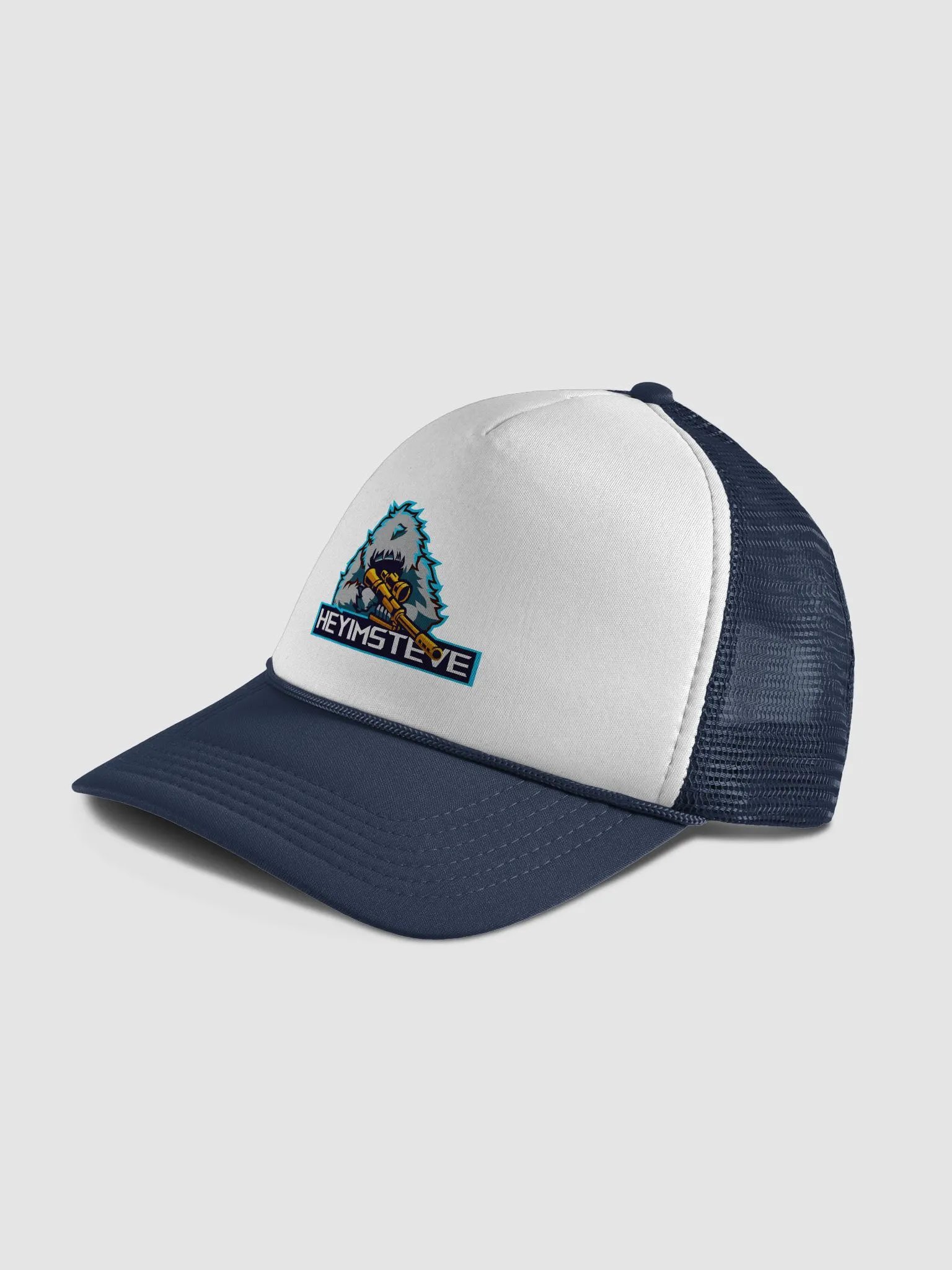 OG Heyimsteve Logo Trucker Hat, Blue product image (4)