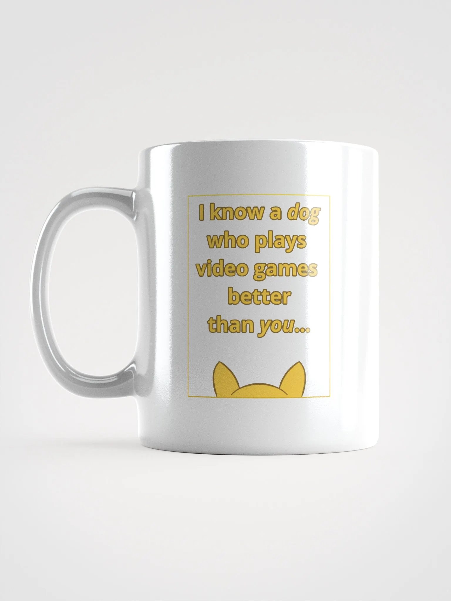 Doopsters - I know a Dog Gamer - White Glossy Mug product image (1)