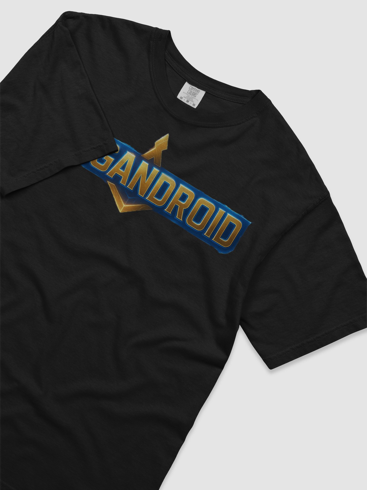 Blue and gold KingAndroid T-Shirt product image (5)