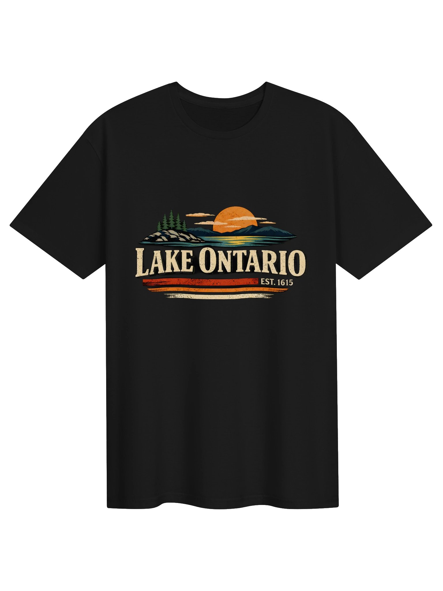 Lake Ontario T-Shirt – Vintage Sunset Great Lakes Graphic Tee product image (12)
