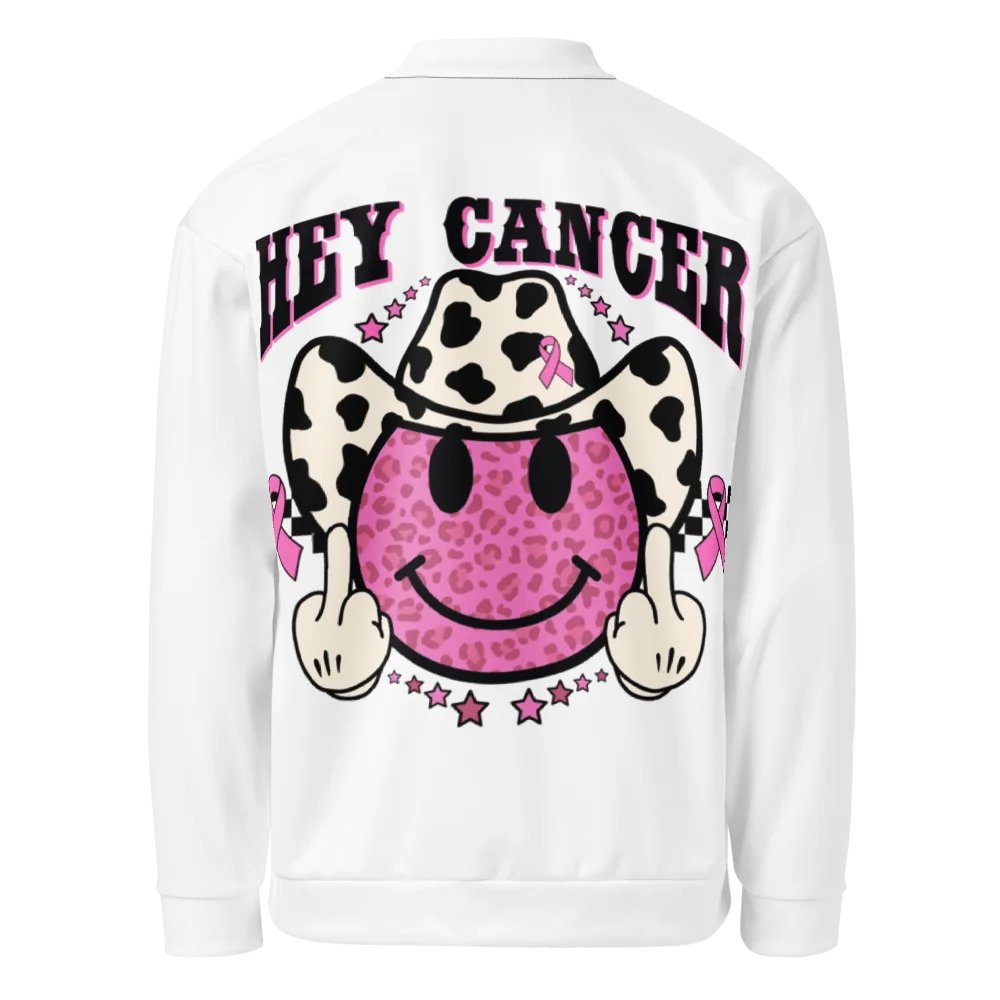 Cancer Awareness Ribbon Heart All-Over Print Bomber Jacket product image (2)