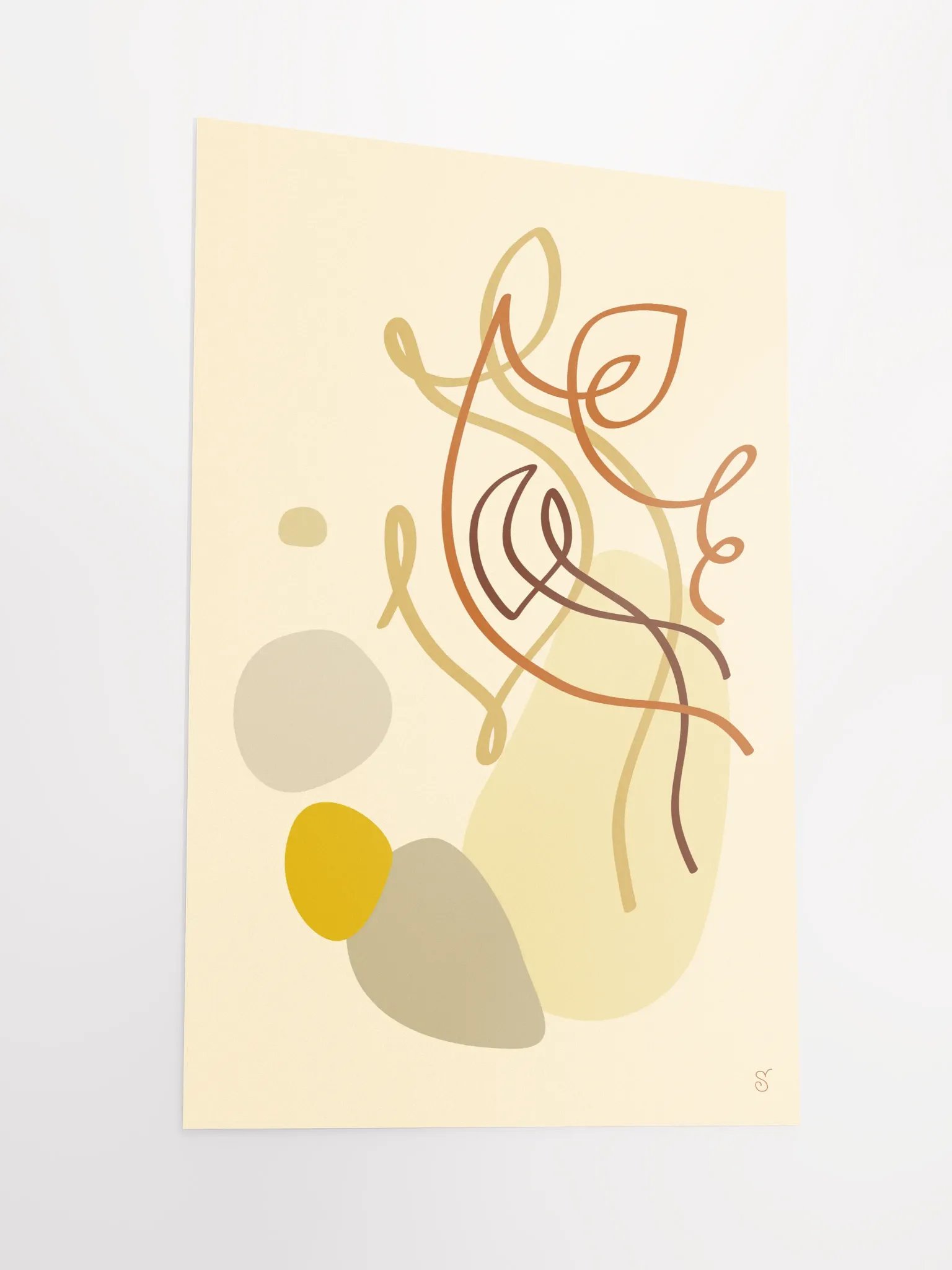 Organic Flow Abstract Poster - Abstract Image No. 4 product image (2)