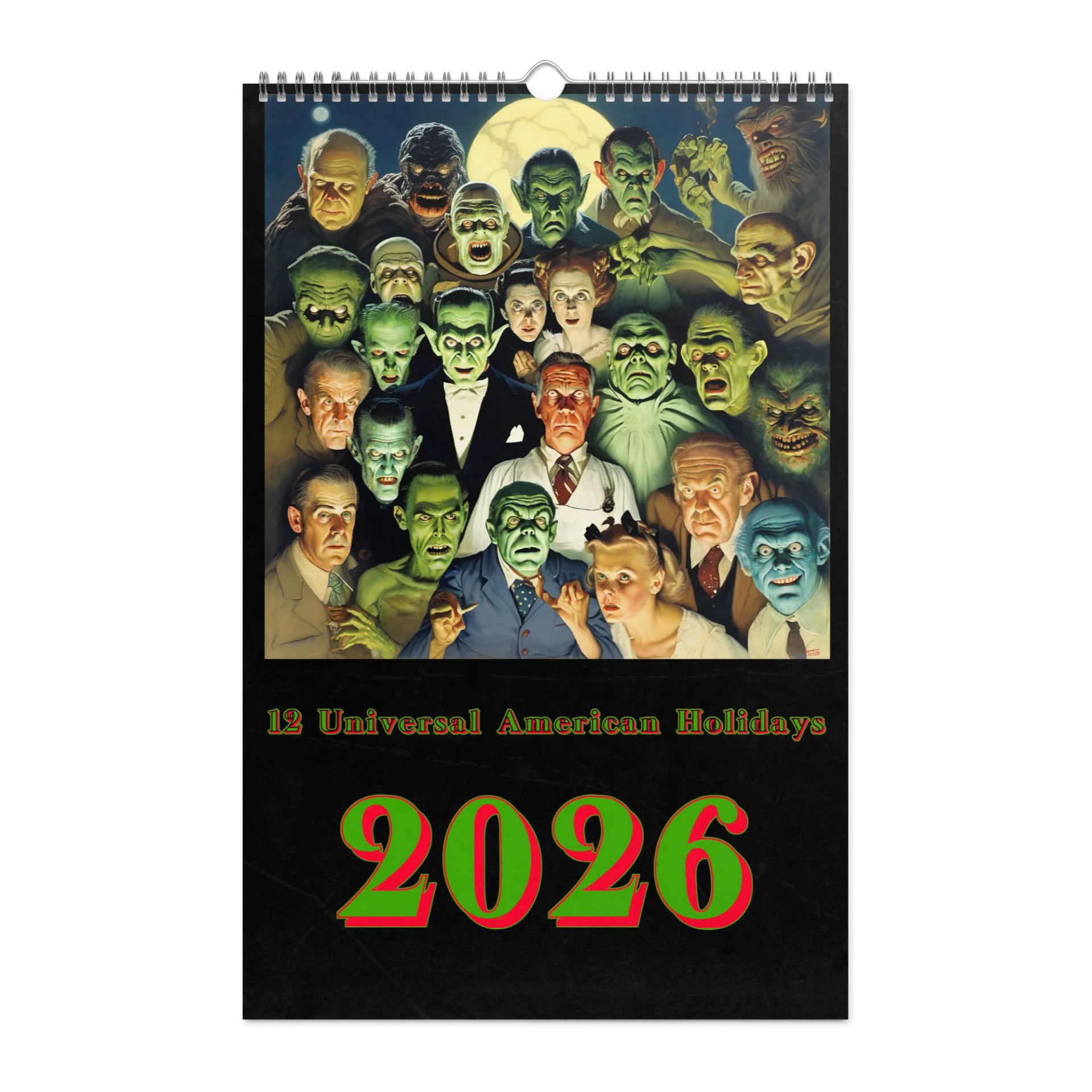 12 Universal American Holidays - 2026 Calendar product image (1)